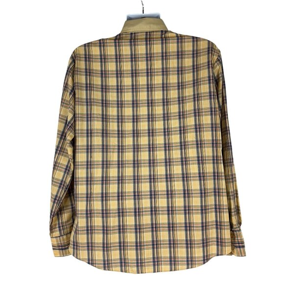 Kennington LTD Mens Plaid Button Down Shirt Sz 16.5 Vintage Western Long Sleeve - Picture 8 of 9
